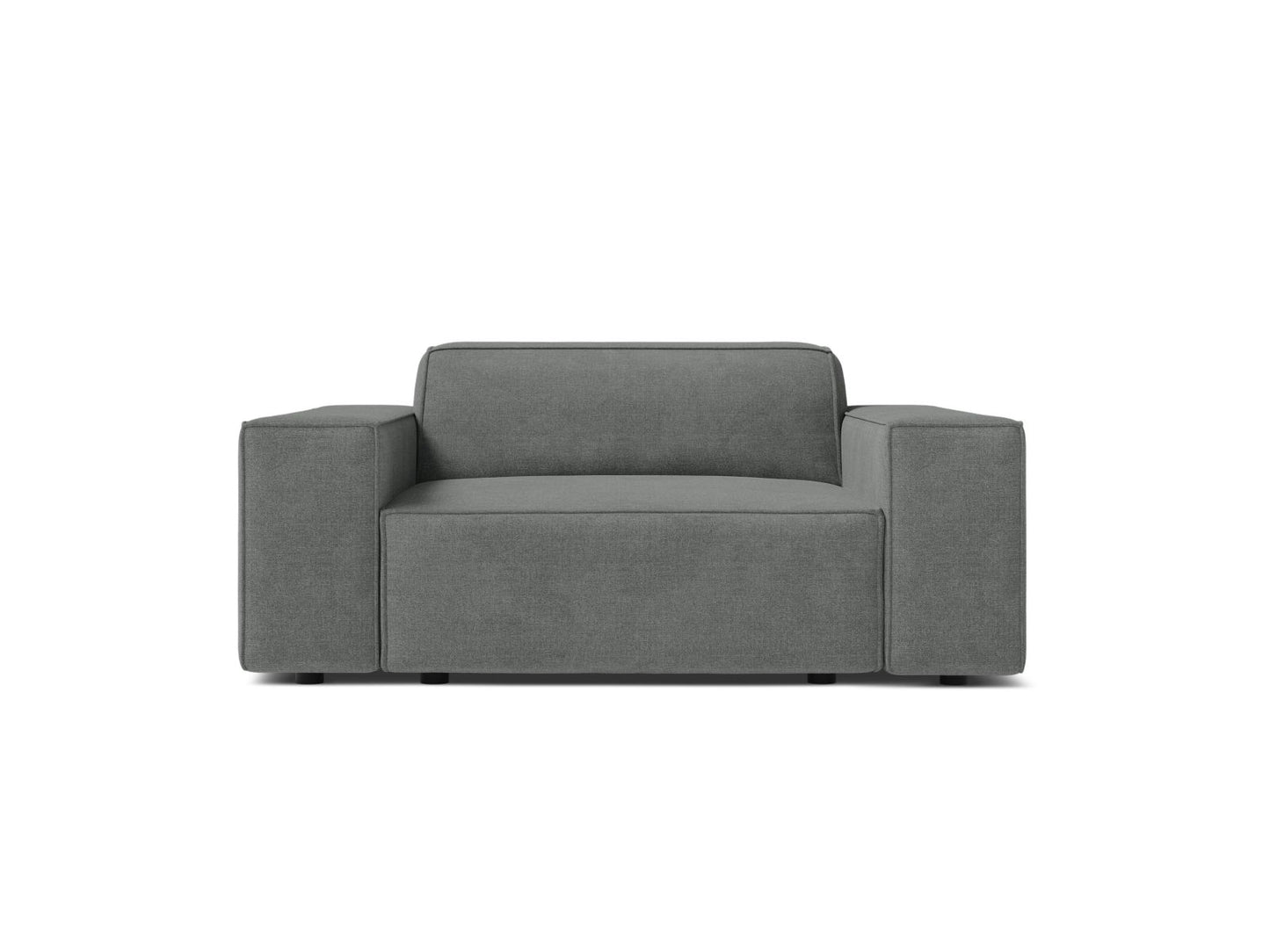 Jodie — Armchair Grey (Liberty 20) Black Plastic