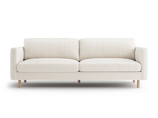 Eden — Sofa Beige (Paris Cream) Natural Oak Wood