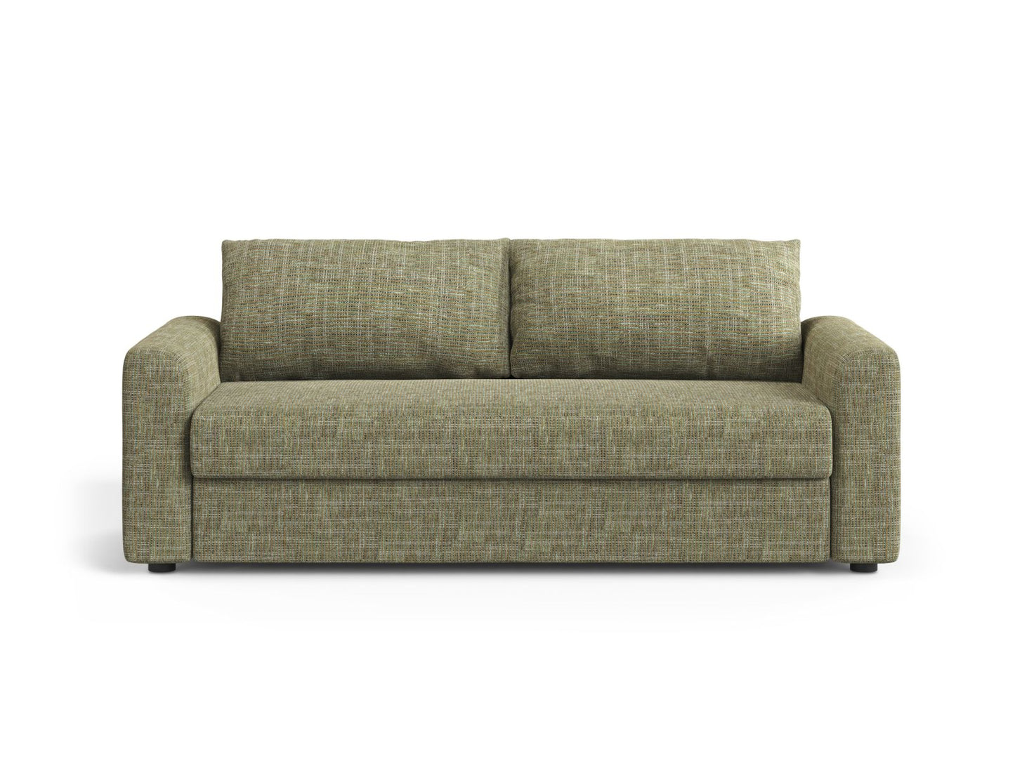 David — Sofa Olive (Baltimore Pistachio) Black Plastic