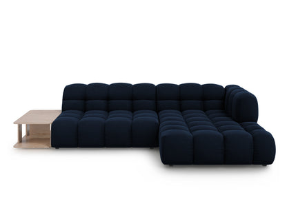 Sky — Corner Sofa Royal Blue (Casino Deep Blue) Black Plastic Right