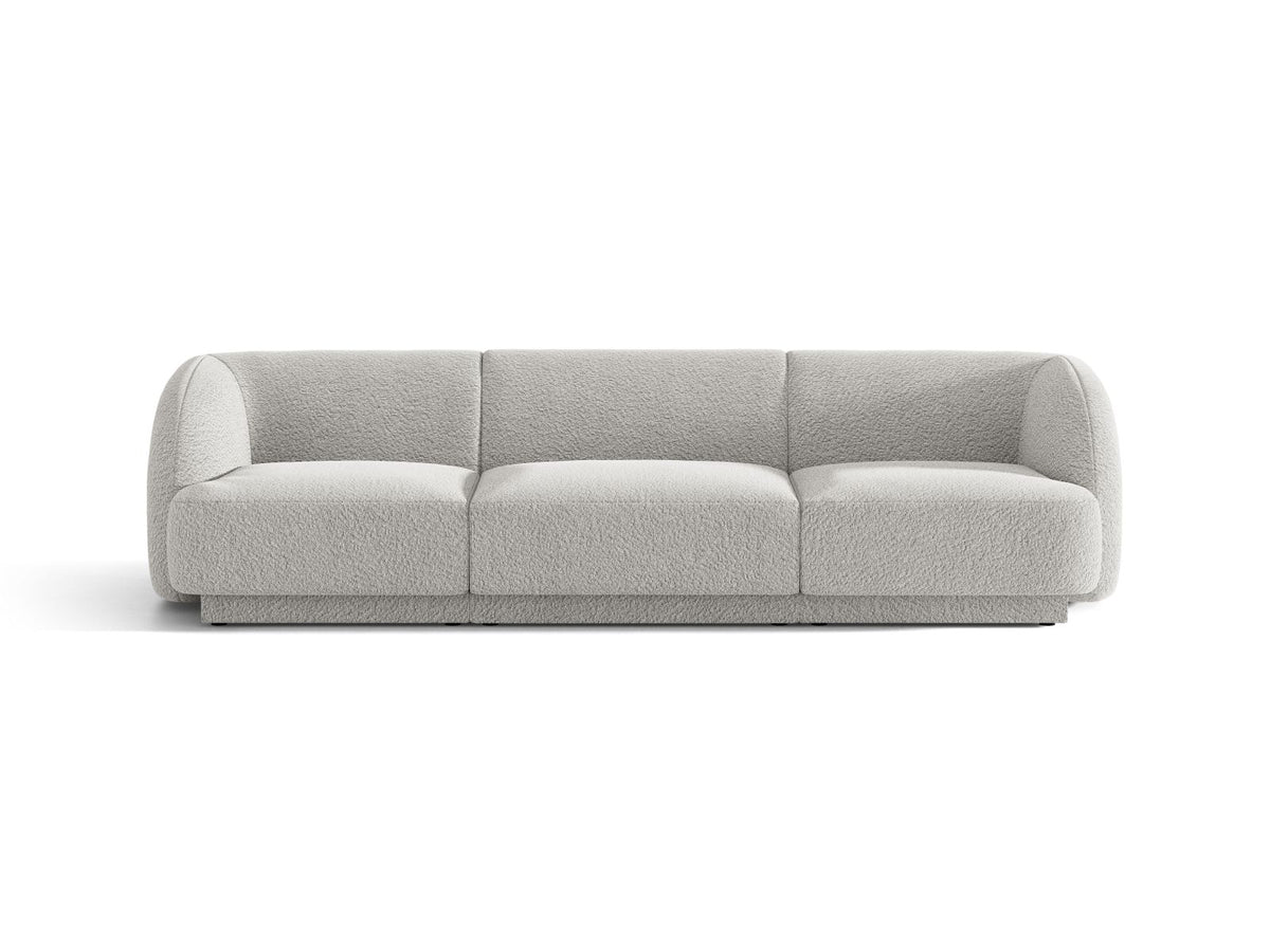 Miley — Sofa Light Grey (Baloo 2085) Black Plastic