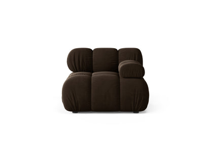 Bellis — Modular Sofa (94x94x70 cm) Dark Brown (Bluvel 48) Right