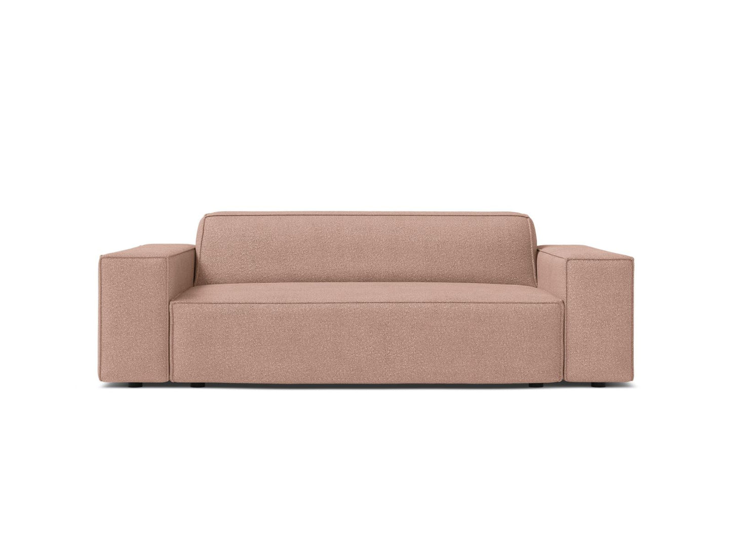 Jodie — Sofa Powder Pink (Baloo 2072) Black Plastic