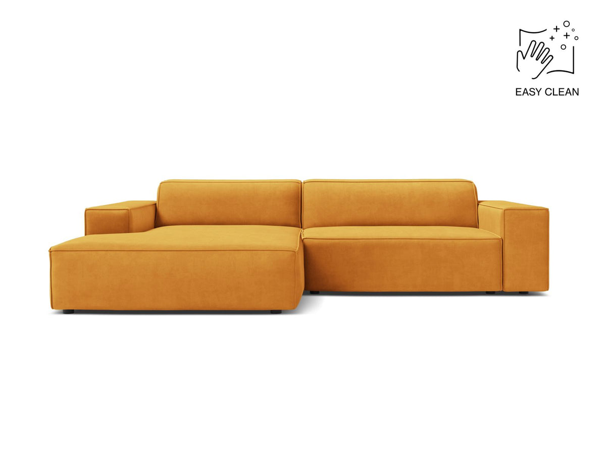 Jodie — Corner Sofa (224x162x77 cm) Yellow (Venus 2917) Left