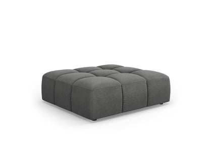 Moritz — Pouf Dark Grey (Rebel 3) Black Plastic