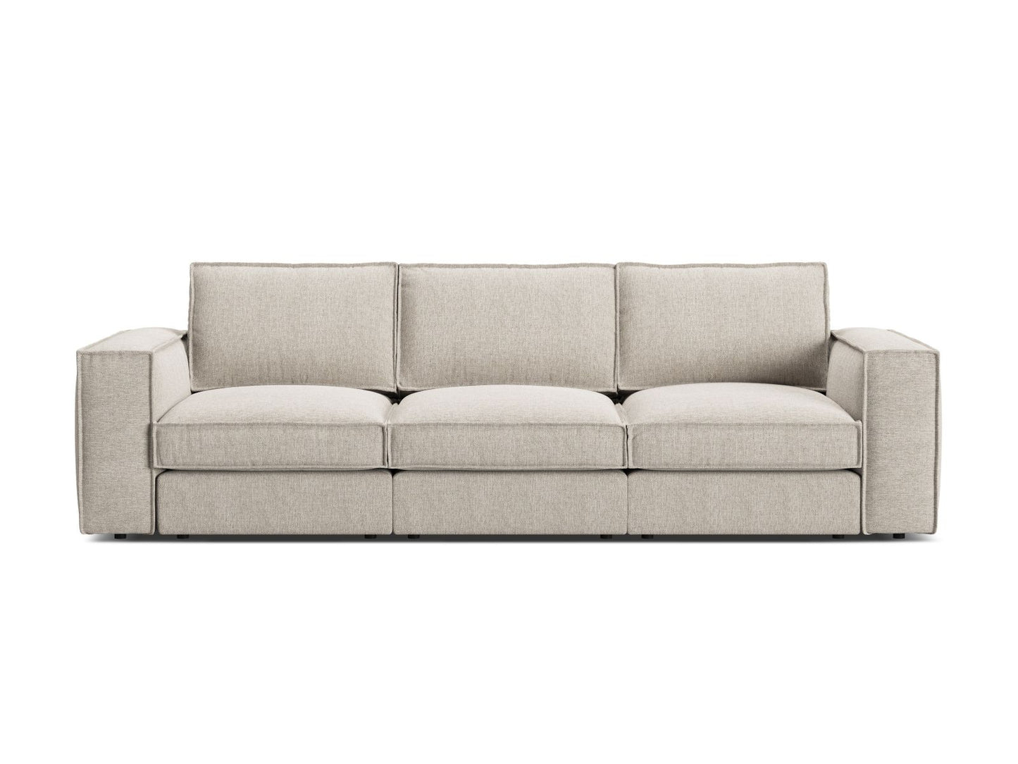 Pola — Sofa Sand (BABEL SAND) Black Plastic