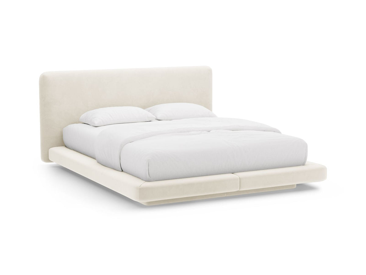 Linea — Bed Ivory (Magic Velvet 2256) Black Plastic