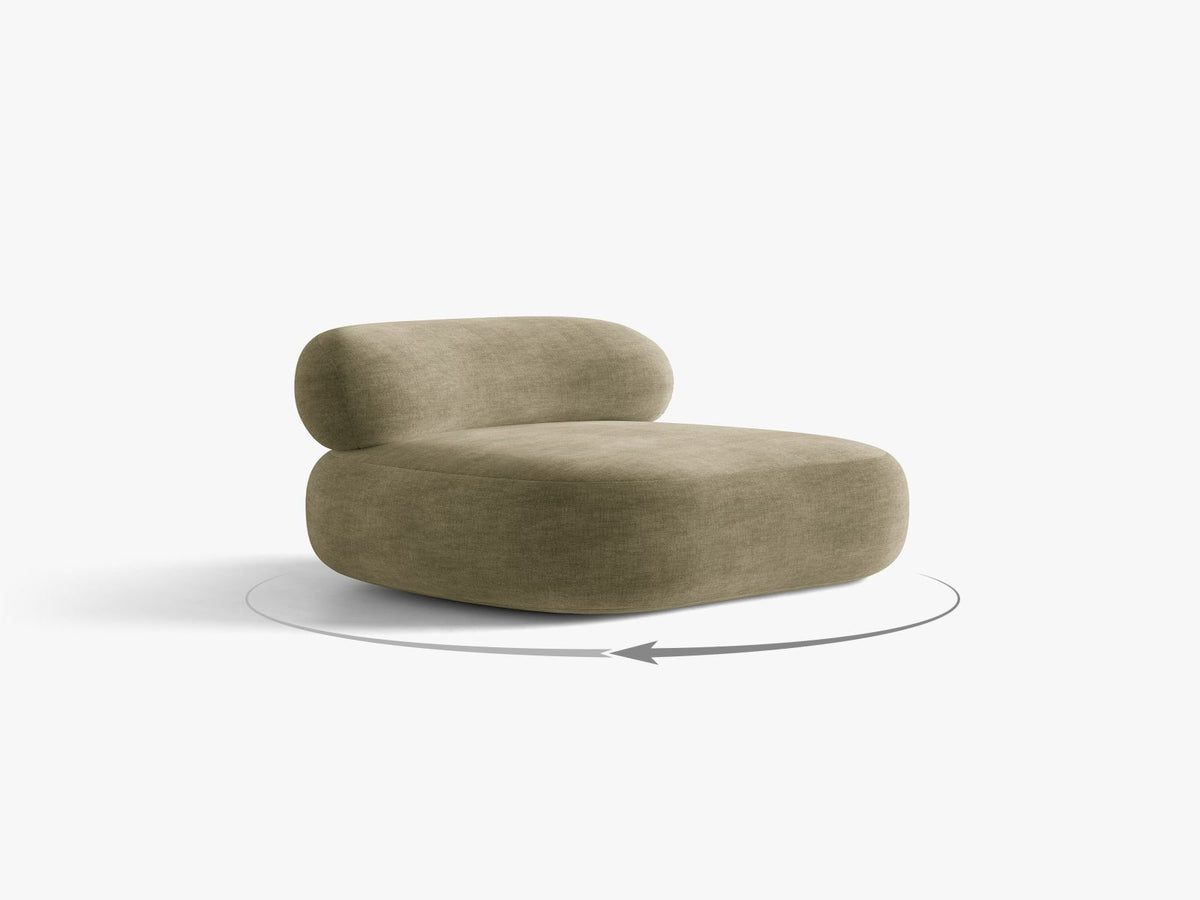 Aura — Armchair (84x91x73 cm) Light Olive (Golden 31) Black Metal