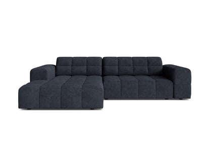 Jennifer — Corner Sofa (234x167x78 cm) Navy Blue (Eden 16 Deep Blue) Left