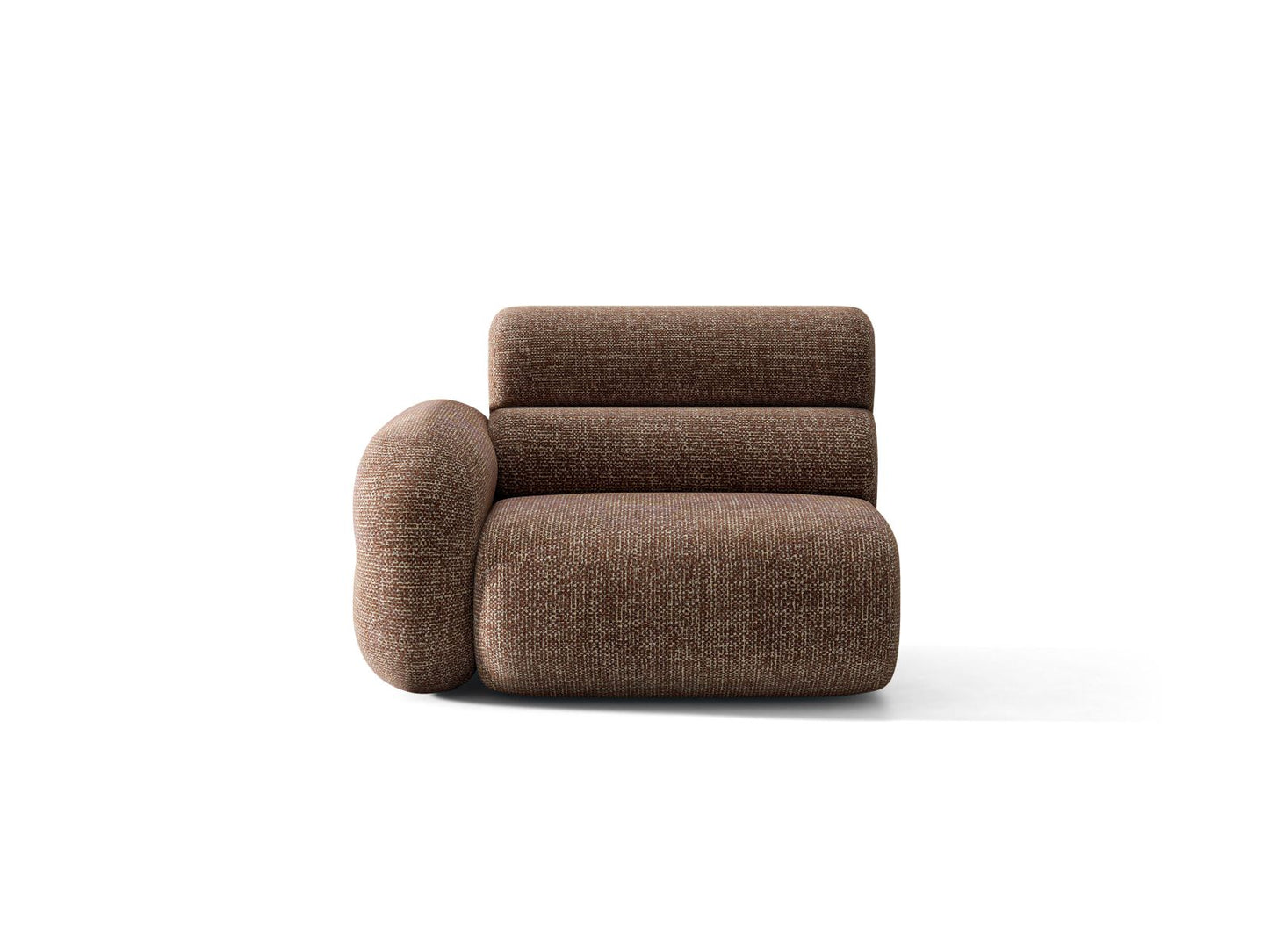 Neo — Modular Sofa (110x100x83 cm) Brown (SILENCIO 27) Left