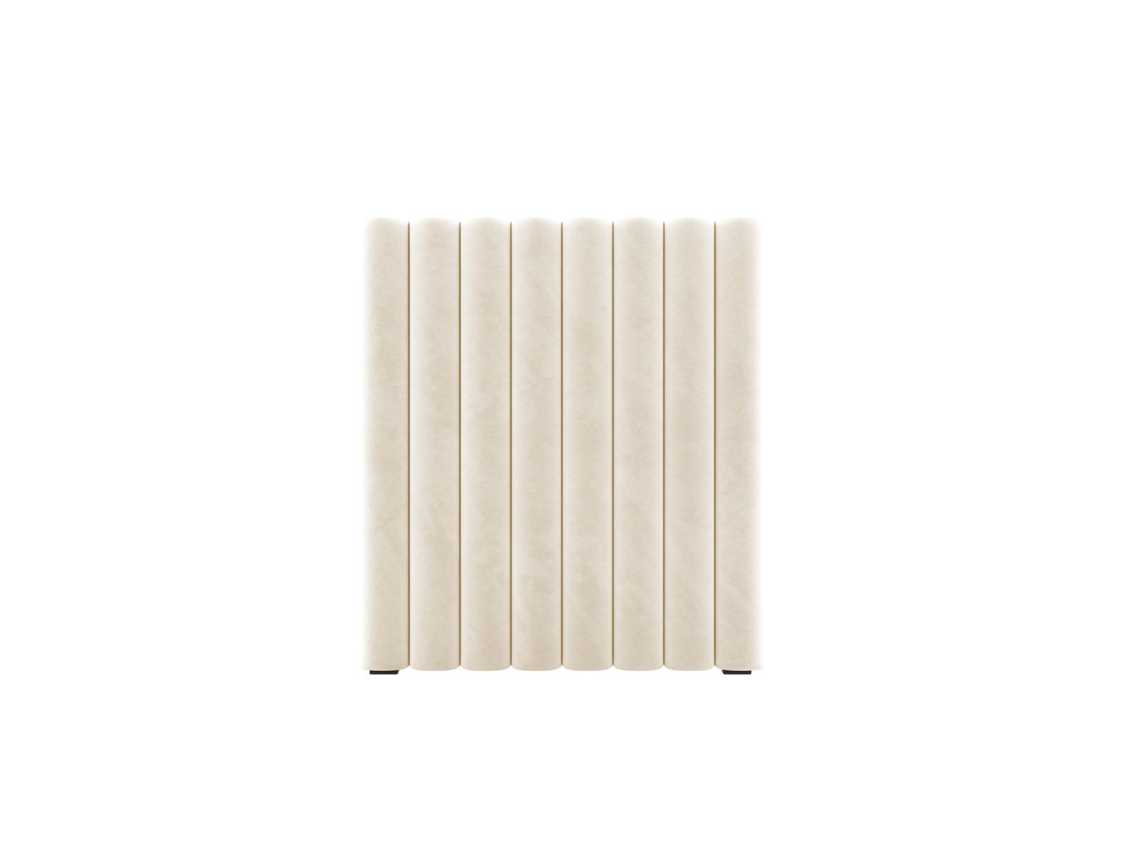 Mistero — Headboard Beige (Paris Cream) Black Plastic