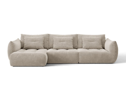 Bloom — Corner Sofa (327x152x97 cm) Light Beige (Casino Pearl) Left