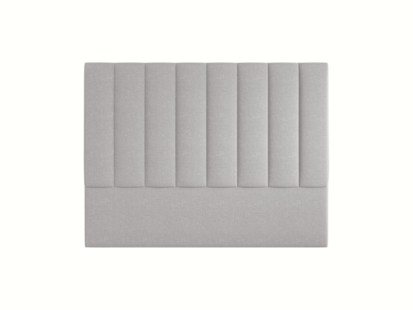 Marl — Headboard Light Grey (Eden 18 Grey) Black Plastic