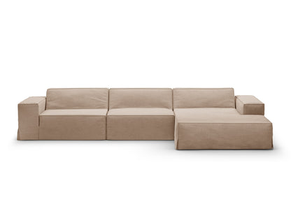 Jodie — Corner Sofa (284x162x77 cm) Sand (LINS 32) Right