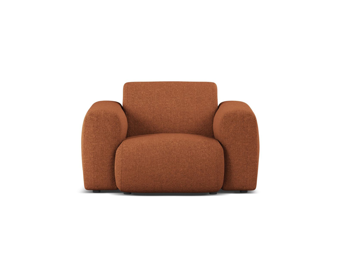 Molino — Armchair Brick (Eden 10 Terra) Black Plastic