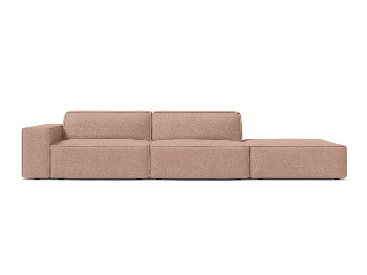 Jodie — Sofa Powder Pink (Baloo 2072) Black Plastic Right