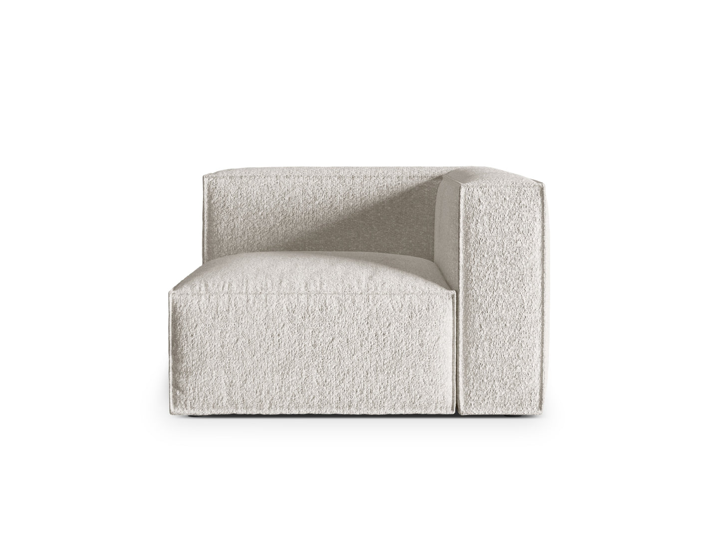Nuria — Modular Sofa Grey Beige Melange (Monet Pearl) Black Plastic