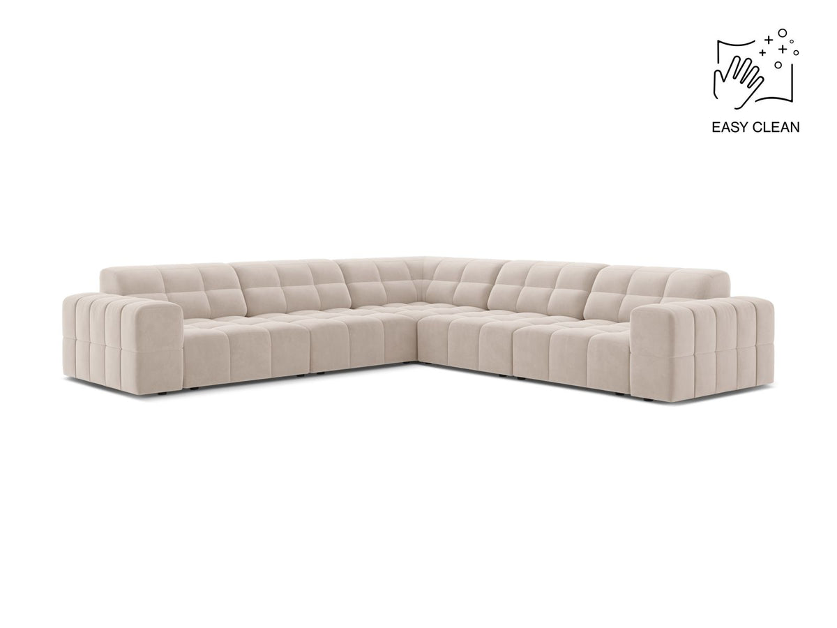 Jennifer — Corner Sofa (285x285x78 cm) Light Beige (Venus 2927)
