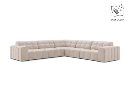 Jennifer — Corner Sofa (285x285x78 cm) Light Beige (Venus 2927)