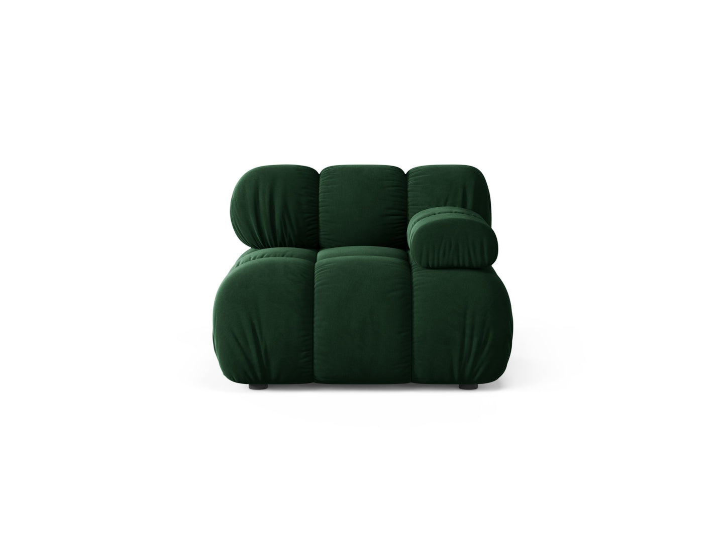 Bellis — Modular Sofa (94x94x70 cm) Bottle Green (Bluvel 78) Right