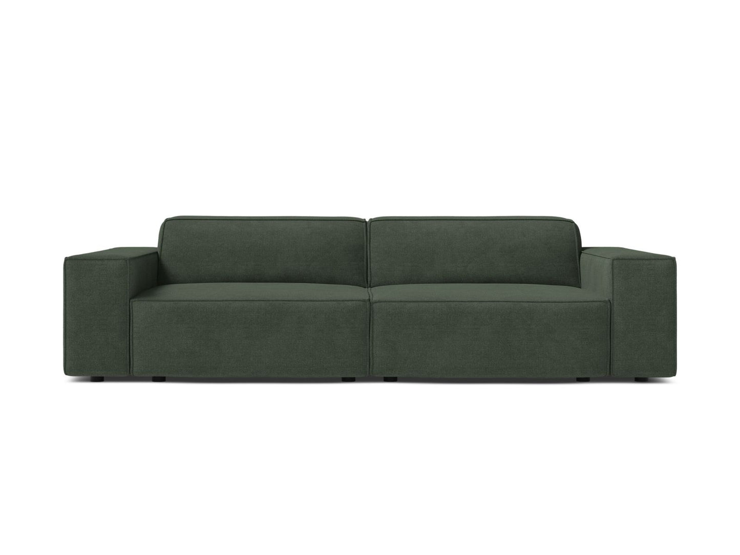 Jodie — Sofa Moss Green (Liberty 12) Black Plastic