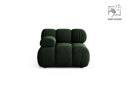 Bellis — Modular Sofa (94x94x70 cm) Bottle Green (Venus 2940) Left