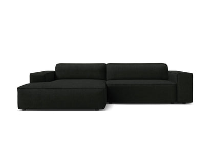 Jodie — Corner Sofa (224x162x77 cm) Black (Baloo 2082) Left