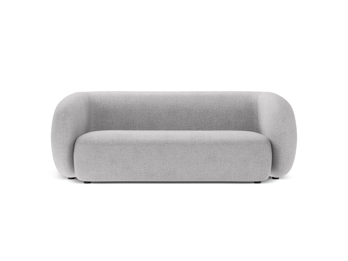 Kate — Sofa Light Grey (Baloo 2085) Black Plastic