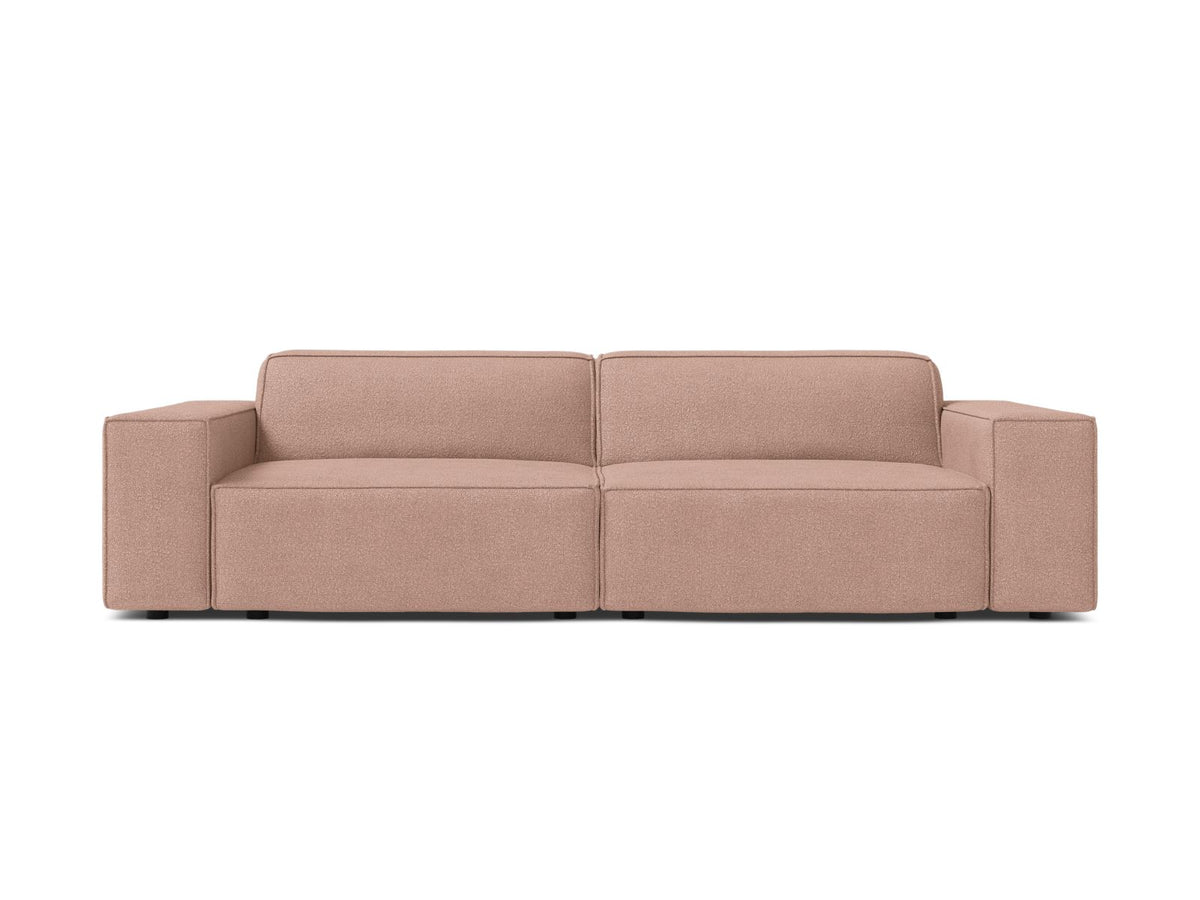 Jodie — Sofa Powder Pink (Baloo 2072) Black Plastic