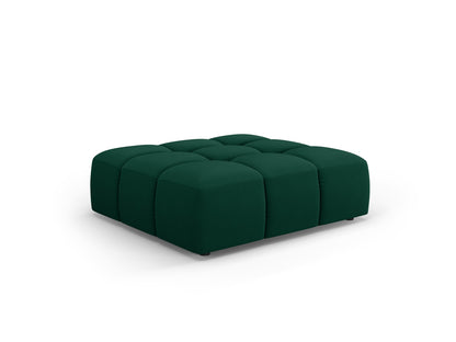 Moritz — Pouf Bottle Green (Bluvel 78) Black Plastic