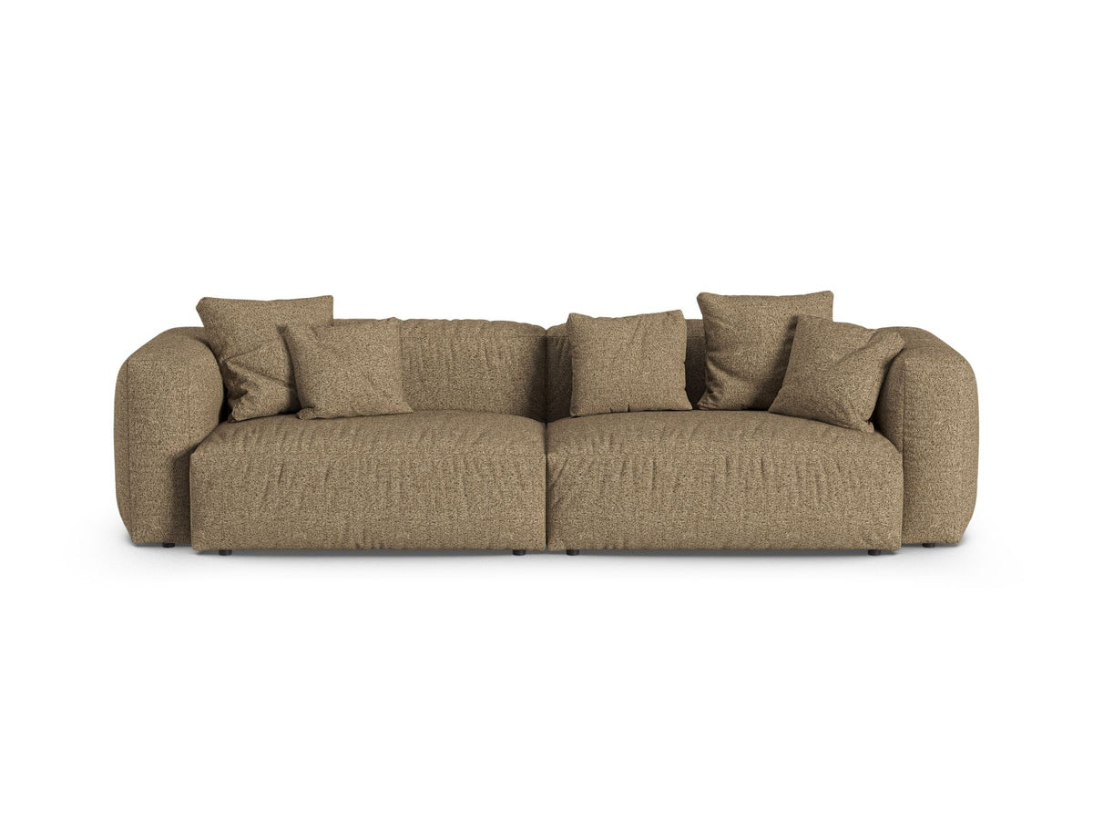 Martina — Sofa Cappuccino (Monet Cappucino) Black Plastic