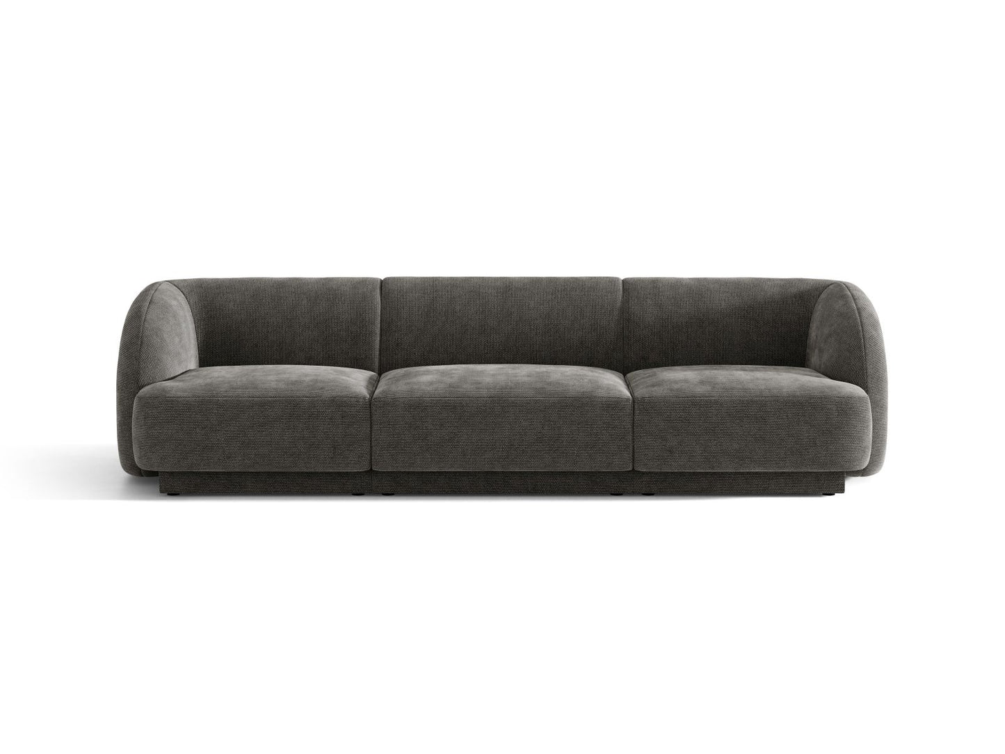Miley — Sofa Grey (Haga 16) Black Plastic