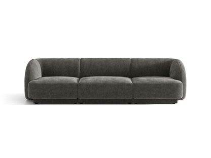 Miley — Sofa Grey (Haga 16) Black Plastic