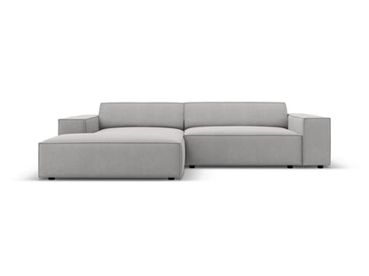 Jodie — Corner Sofa (224x162x77 cm) Light Grey (Megan 363) Left