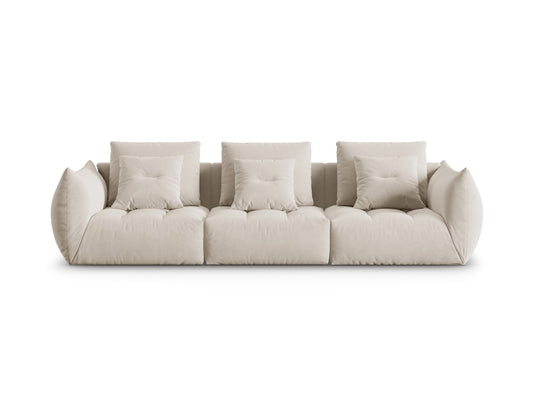 Bloom — Sofa Light Beige (Casino Pearl) Black Plastic