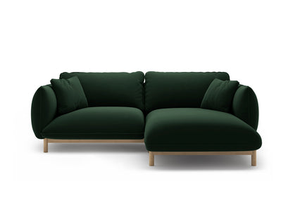 Ada — Corner Sofa (220x179x78 cm) Bottle Green (Casino Deep Green) Right