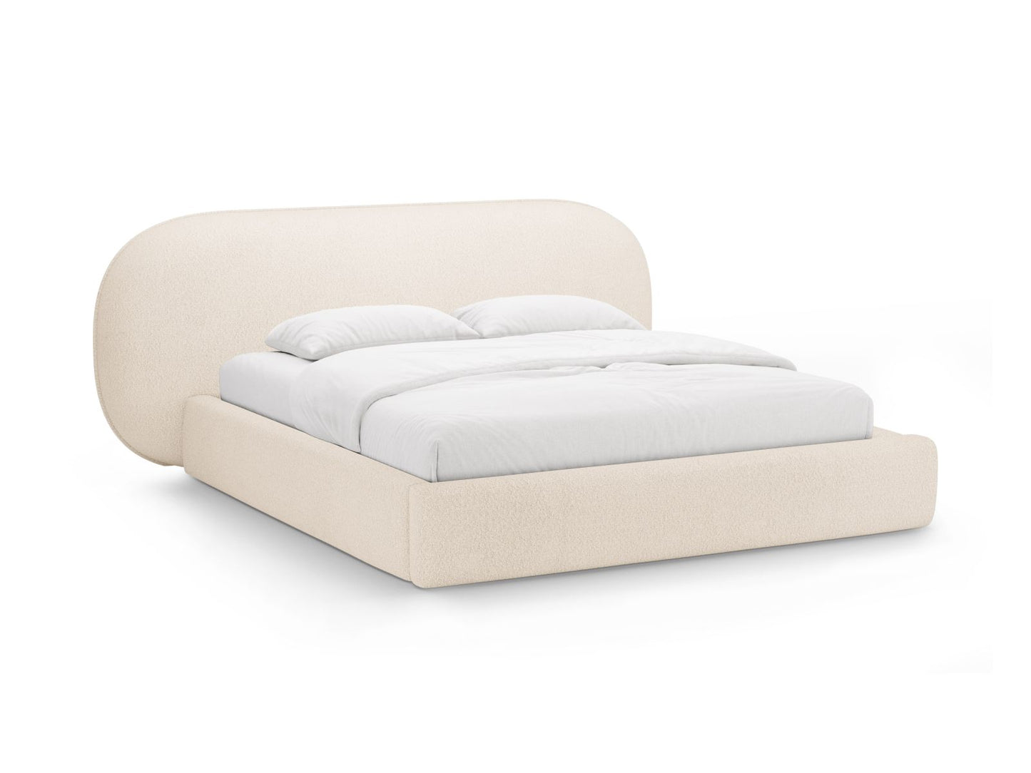 Ovalo — Bed Beige (Baloo 2074) Black Plastic