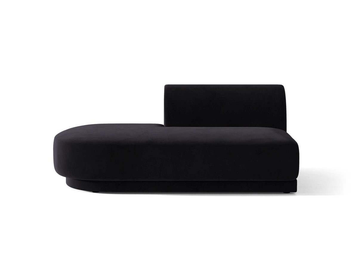 Miley — Modular Sofa Black (Venus 2923) Black Plastic Left