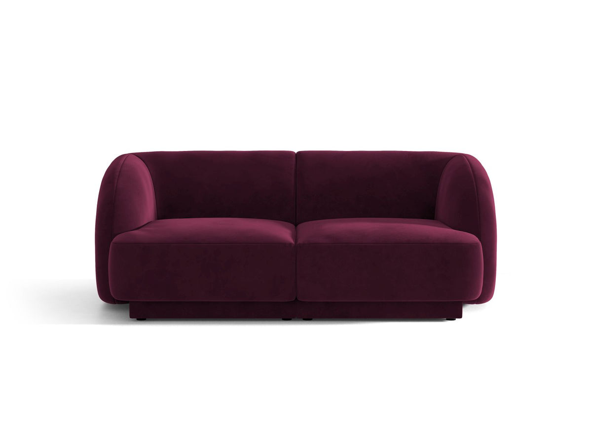 Miley — Sofa Burgundy (Venus 2932) Black Plastic