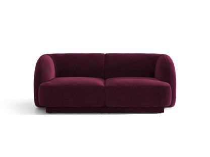 Miley — Sofa Burgundy (Venus 2932) Black Plastic