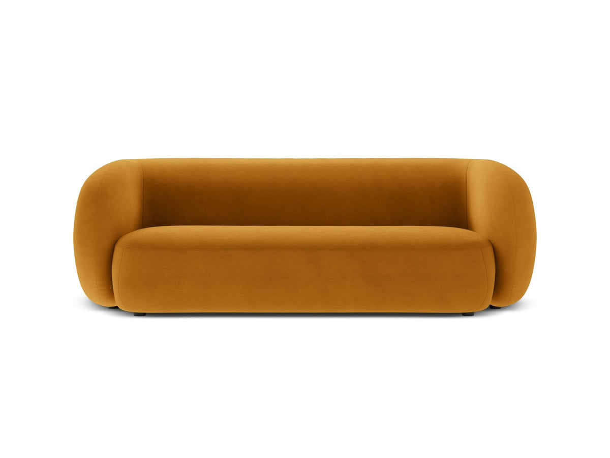 Kate — Sofa Yellow (Salvador 10) Black Plastic