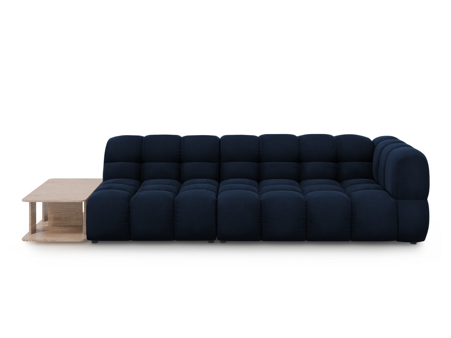 Sky — Sofa Royal Blue (Casino Deep Blue) Black Plastic Left