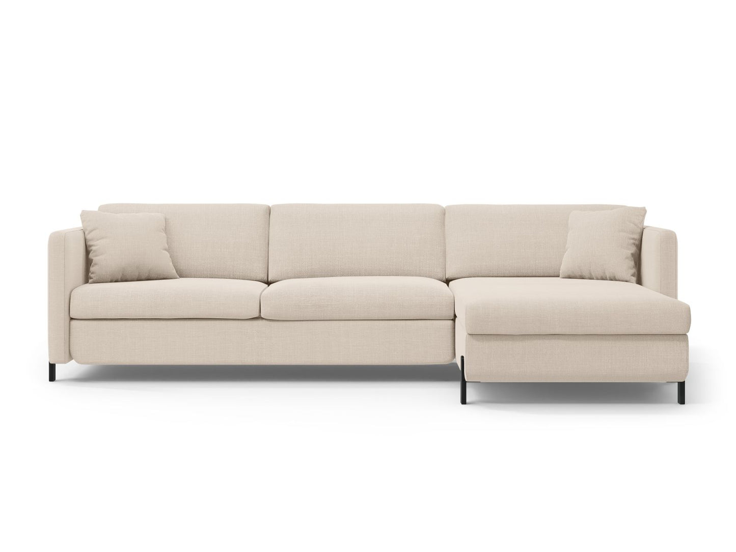 Gloria — Corner Sofa (266x170x88 cm) Beige (Bjorn 24) Right