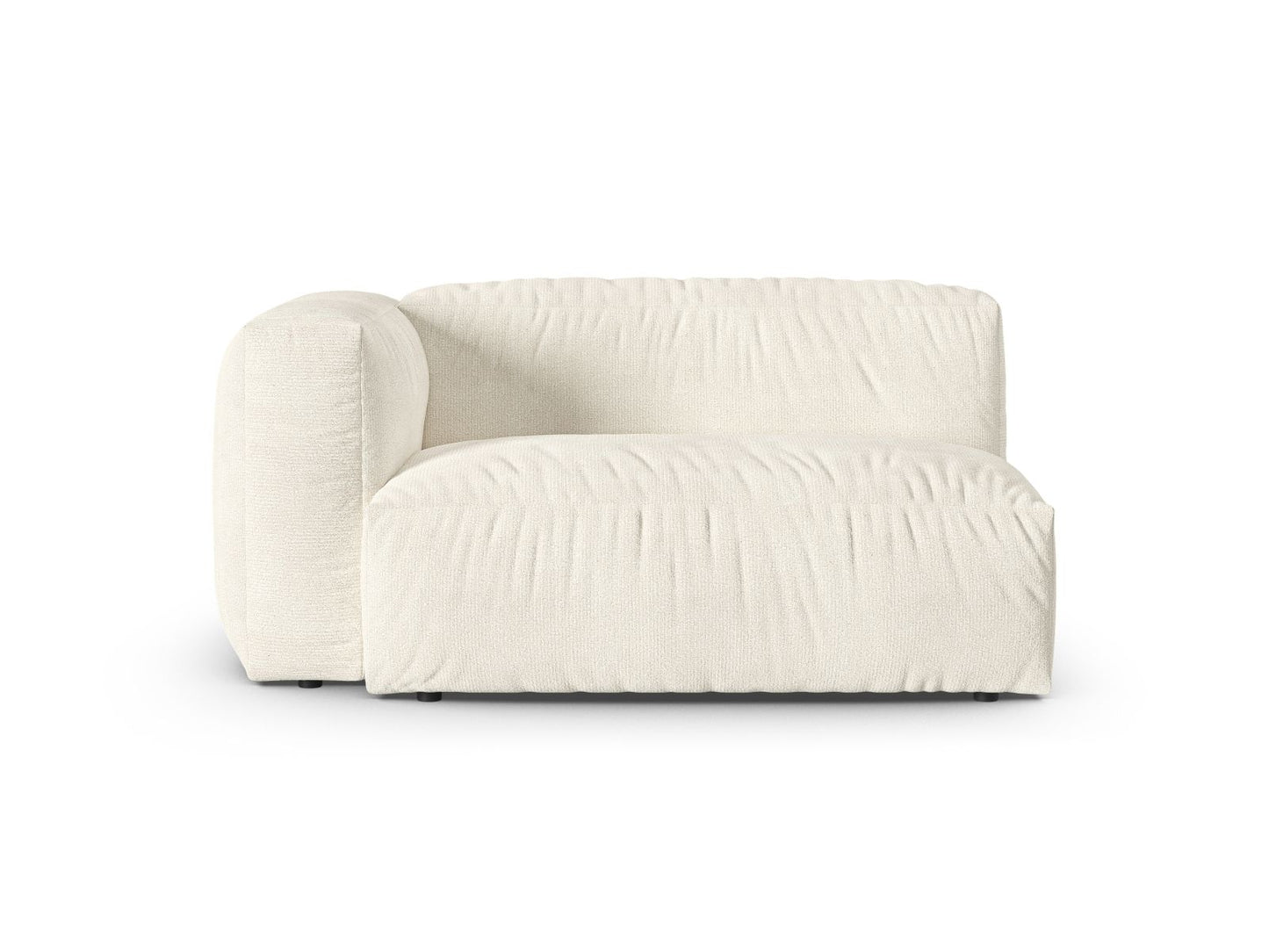 Martina — Modular Sofa Ivory (Monet Nata) Black Plastic