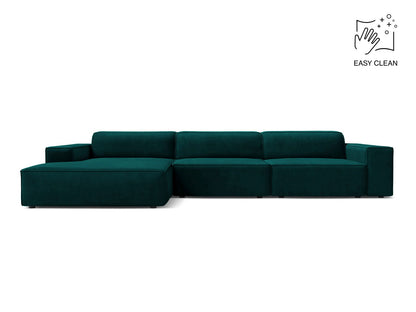 Jodie — Corner Sofa (284x162x77 cm) Deep Petrol (Venus 2911) Left