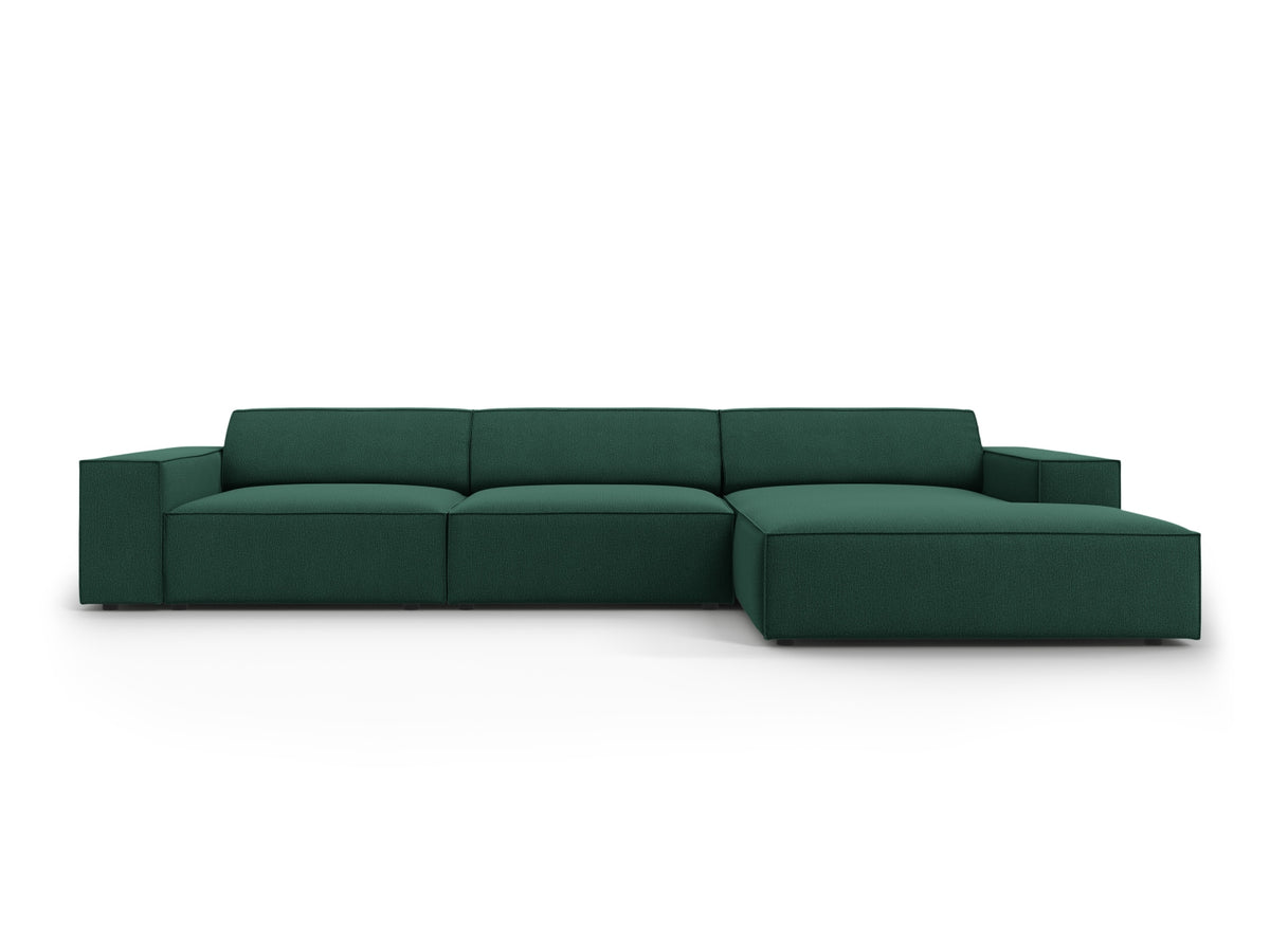 Jodie — Corner Sofa (284x162x77 cm) Green (Megan 359) Right