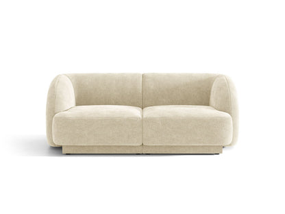 Miley — Sofa Light Beige (Haga 23) Black Plastic