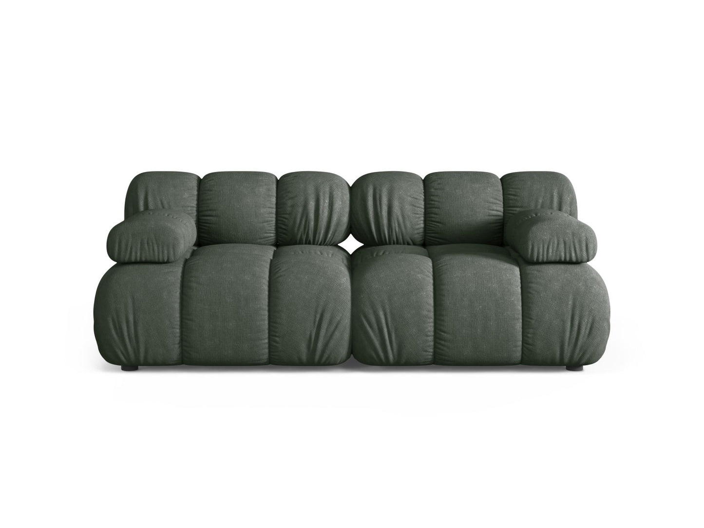 Bellis — Sofa Moss Green (Liberty 12) Black Plastic