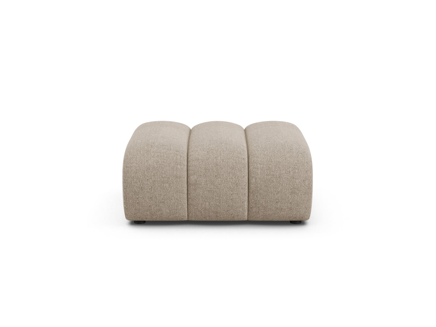 Lupine — Pouf Dark Beige (Eden 4 Beige) Black Plastic