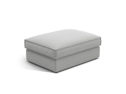 Pola — Pouf Light Grey (BABEL LIGHT GREY) Black Plastic